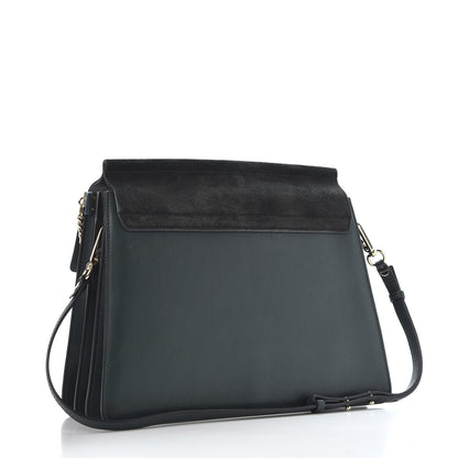 Chloe Suede Calfskin Medium Faye Shoulder Bag Intense Green 2 of 9
