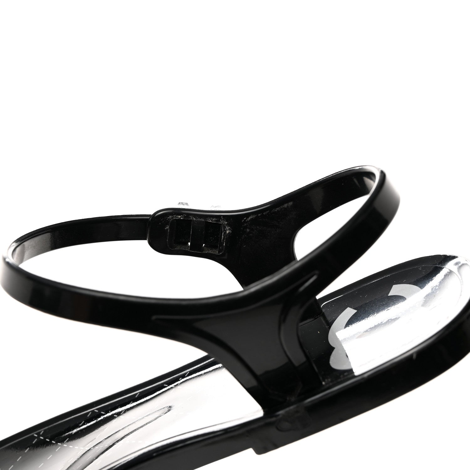 Chanel PVC CC Pearl Thong Sandals 37 Black 8 of 9