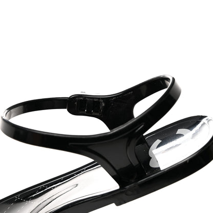 Chanel PVC CC Pearl Thong Sandals 37 Black 8 of 9