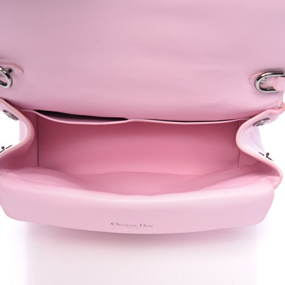 Christian Dior Metallic Patent Smooth Calfskin Small Be Dior Flap Pink Fuchsia 5 of 19