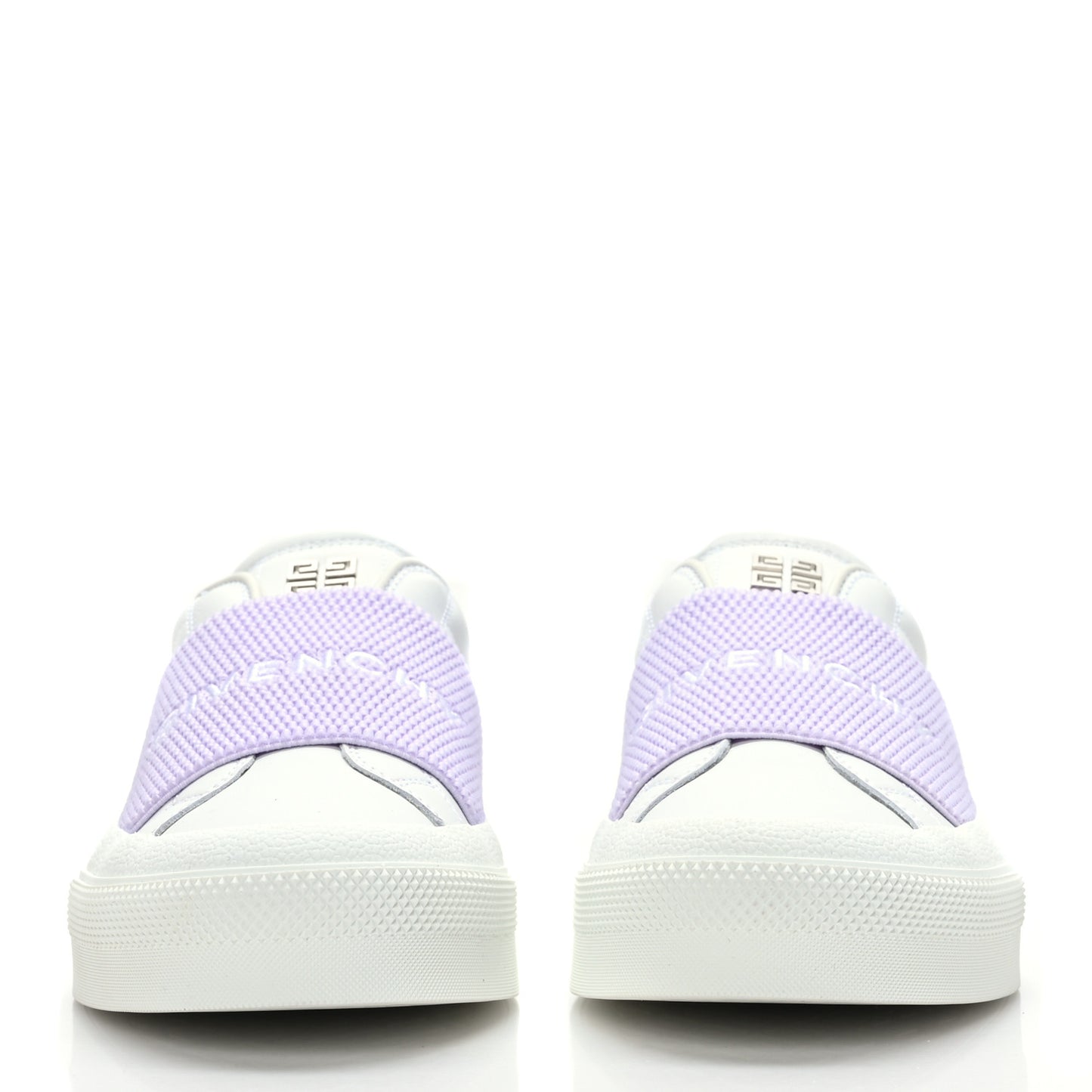 Calfskin Band Logo Womens City Sport Sneakers 36.5 Lilac