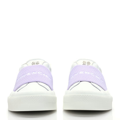 Givenchy Calfskin Band Logo Womens City Sport Sneakers 36.5 Lilac 2 of 8