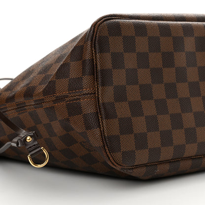 Louis Vuitton Damier Ebene Neo Neverfull MM Rose Ballerine 9 of 13