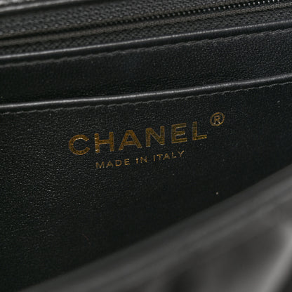 Chanel Lambskin Quilted Small Strass On Top Flap Bag Black 6 of 11