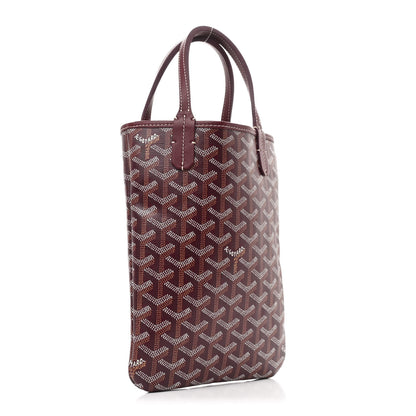 Goyard Goyardine Poitiers Tote Burgundy 3 of 10