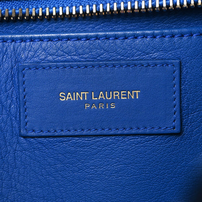 Saint Laurent SAINT LAURENT Calfskin Small Classic Y Cabas Royal Blue 6 of 14