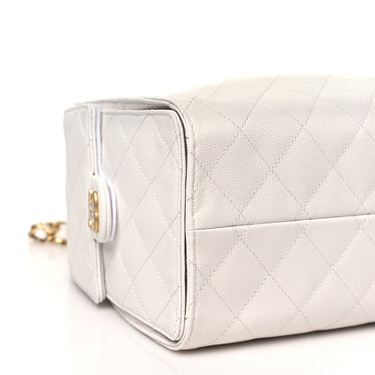 Chanel Caviar Quilted Small Chanel 25 Handbag White 8 of 10