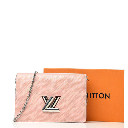 Louis Vuitton Epi Twist Belt Chain Wallet Rose Ballerine 9 of 9