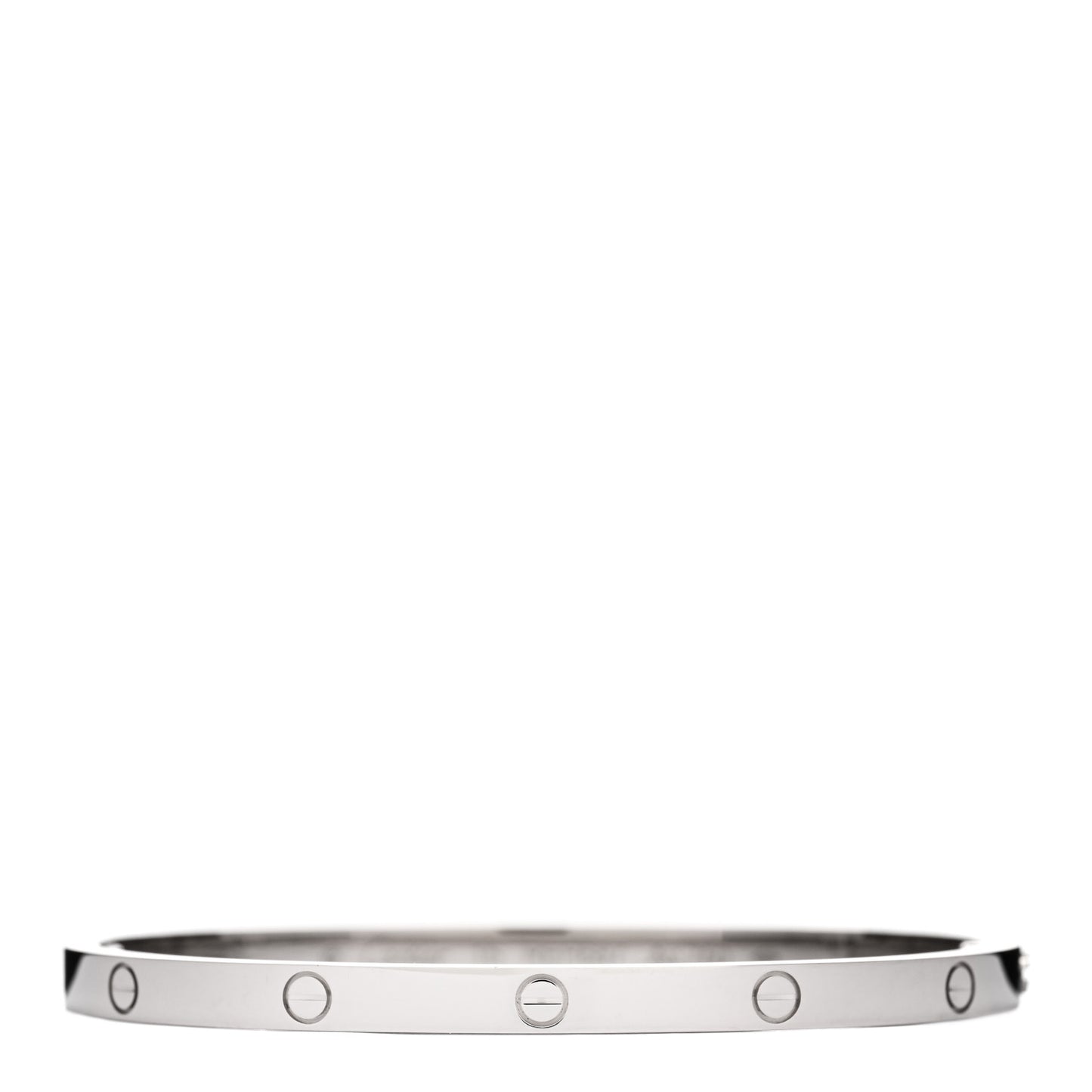 18K White Gold Small LOVE Bracelet 15