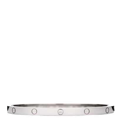 Cartier 18K White Gold Small LOVE Bracelet 15 1 of 5