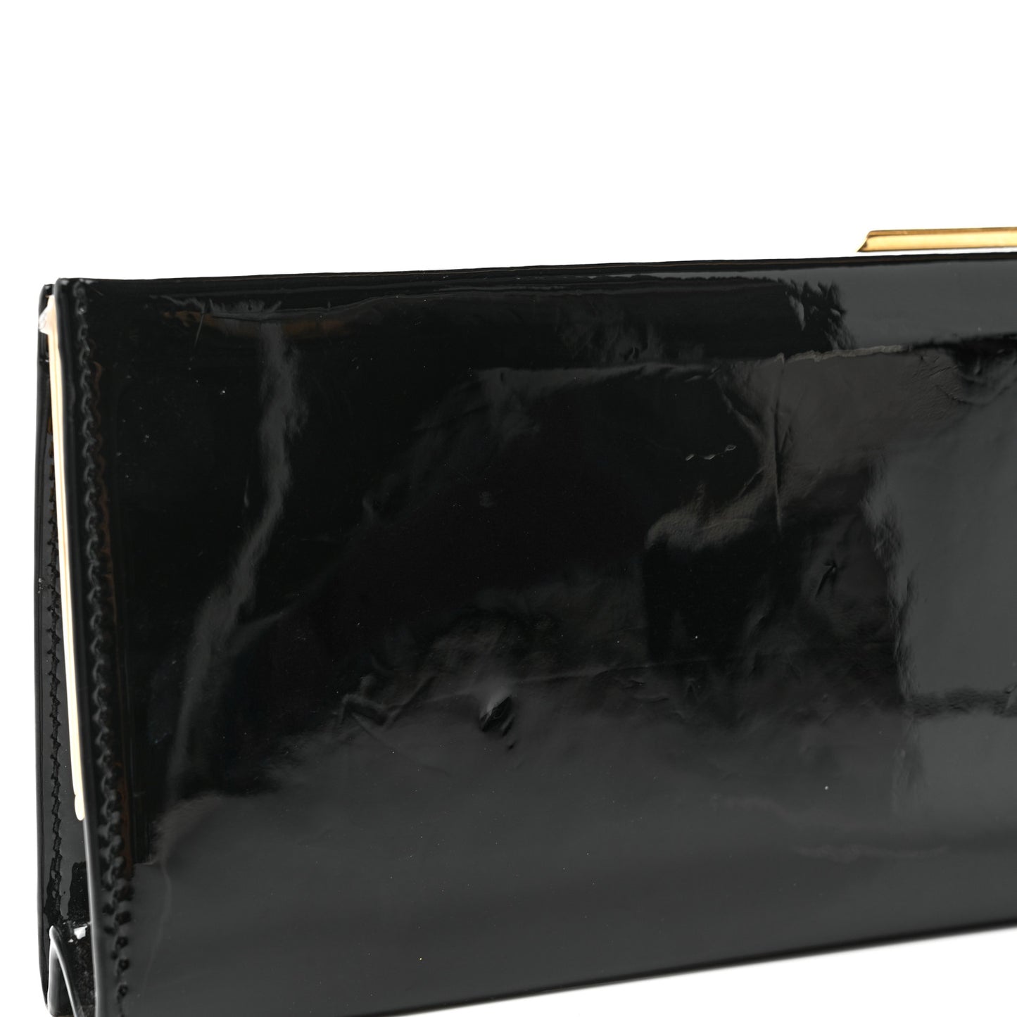 Patent Midnight Clutch Black
