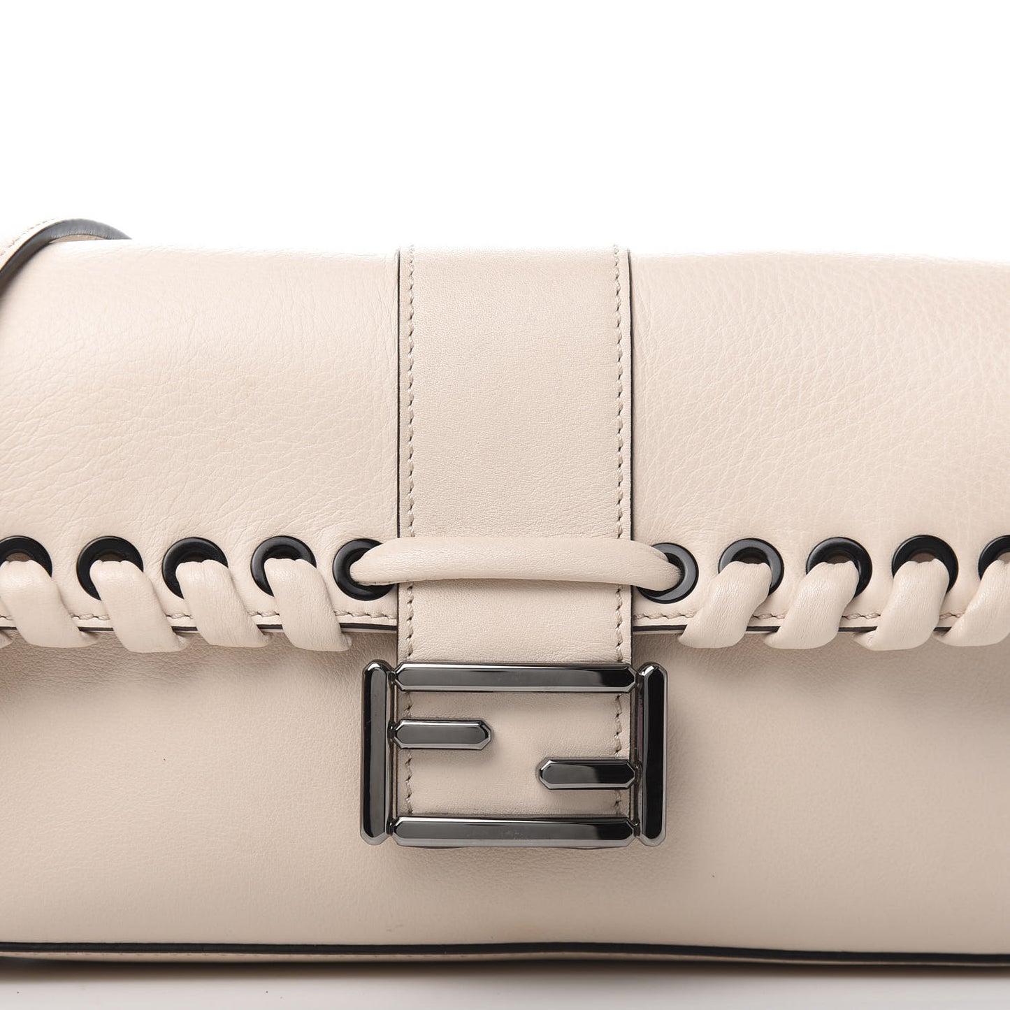 Vitello Dolce Lace Up Baguette Camelia