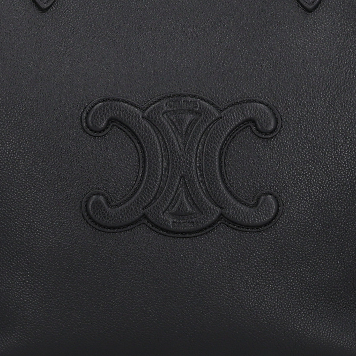 Celine Grained Calfskin Triomphe Small Cabas Anais Black 10 of 12