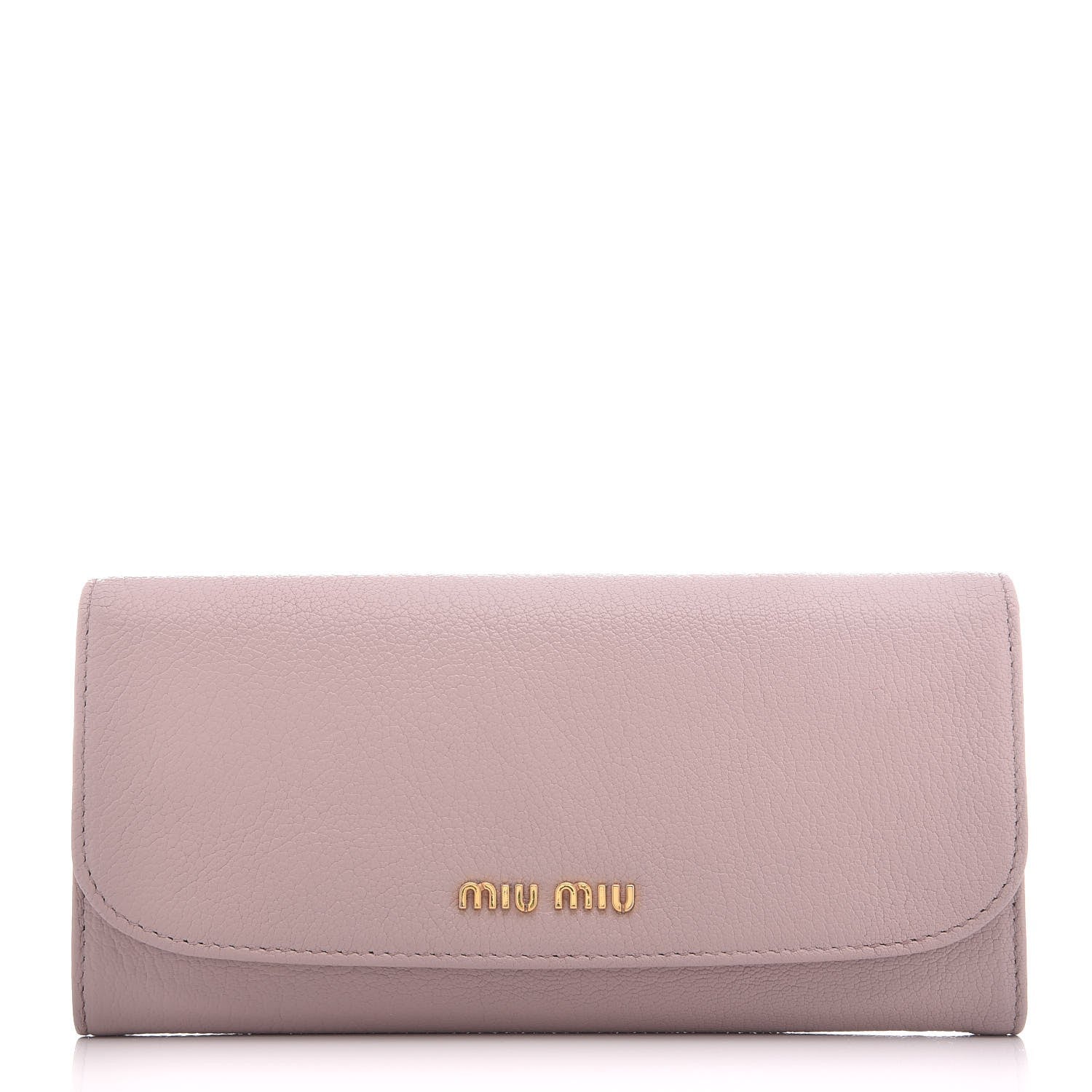 Miu Miu Goatskin Madras Flap Wallet Mughetto 1 of 9