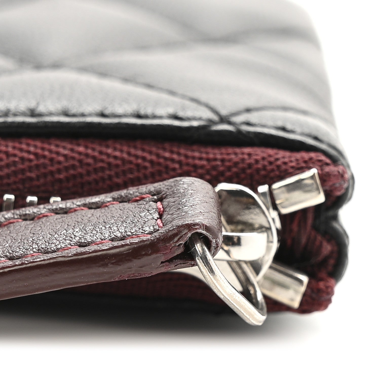 Chanel Lambskin Quilted Small Cosmetic Case Black 1807155