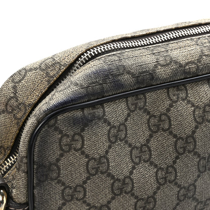 Gucci GG Plus Monogram Selleria Calfskin Medium Messenger Bag Beige Ebony Cocoa Dark Chocolate 11 of 11