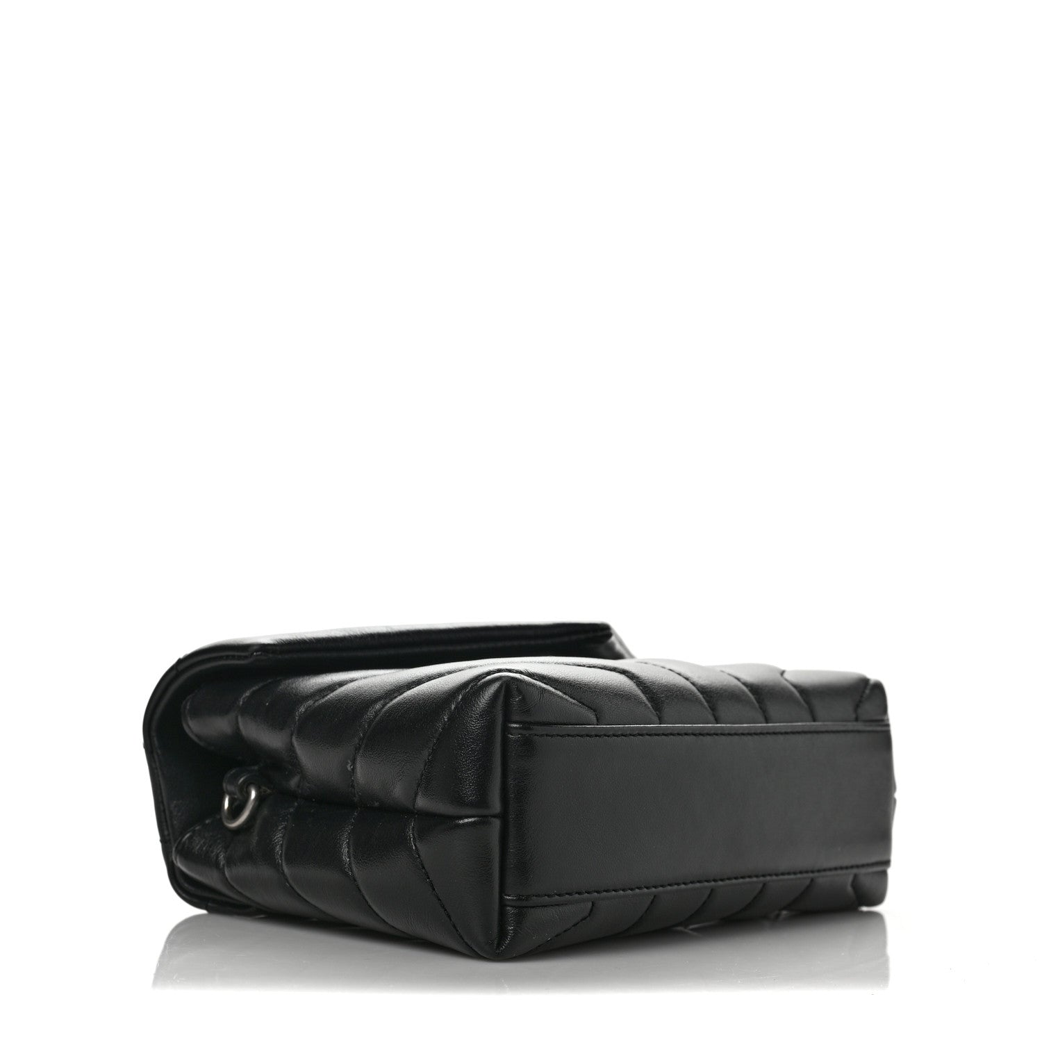 Saint Laurent Calfskin Y Quilted Monogram Toy Loulou Crossbody Bag Black 4 of 12