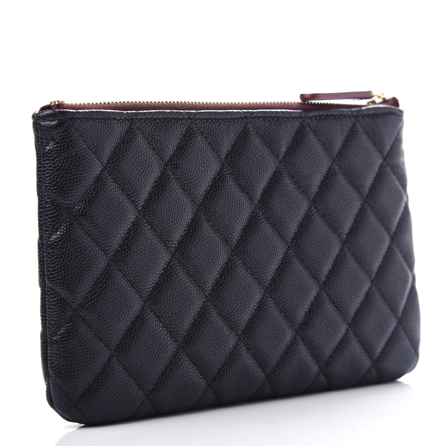 Chanel Caviar Quilted Cosmetic Case Black 3 of 8