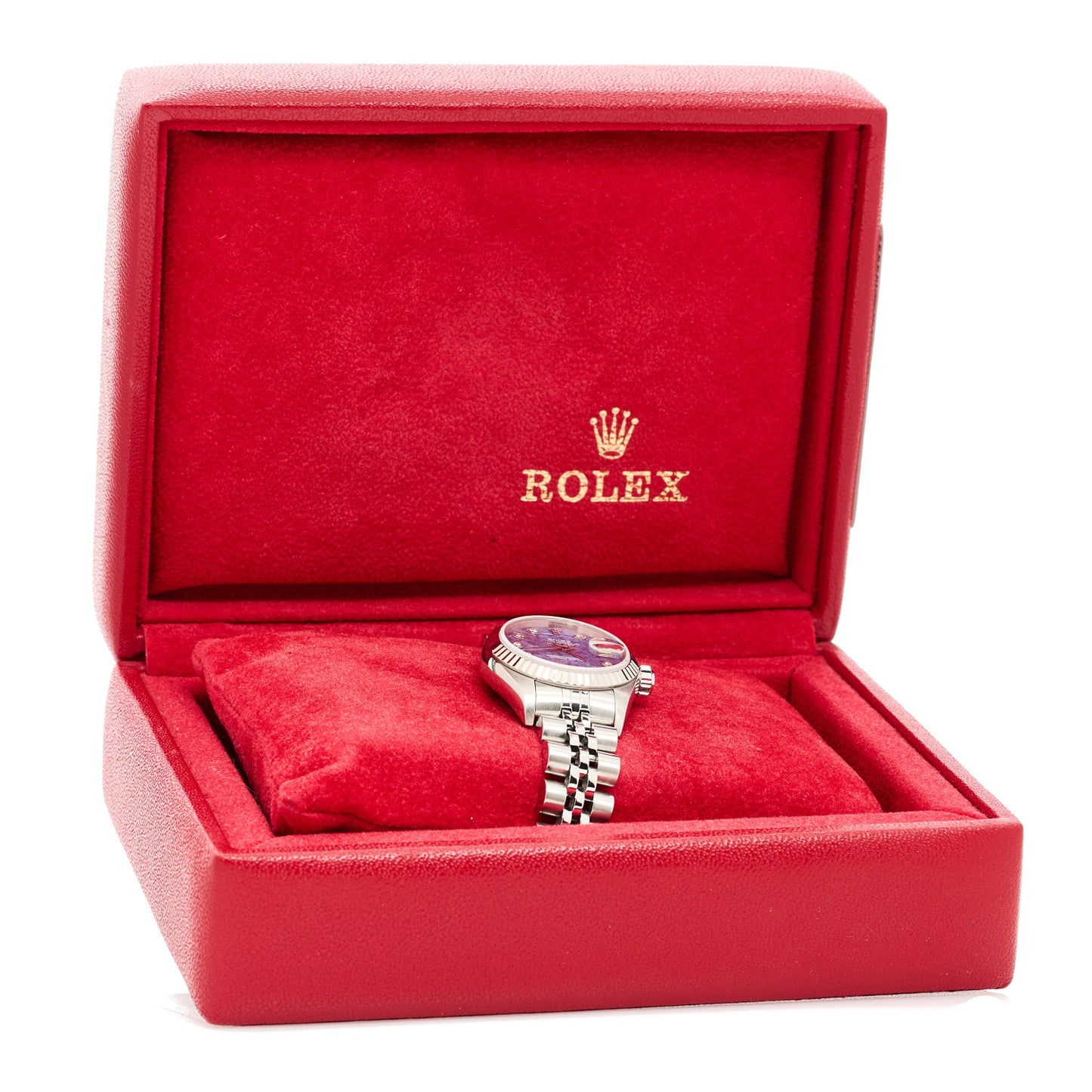 Stainless Steel 18K White Gold Diamond 26mm Oyster Perpetual Datejust Watch Sodalite 79174