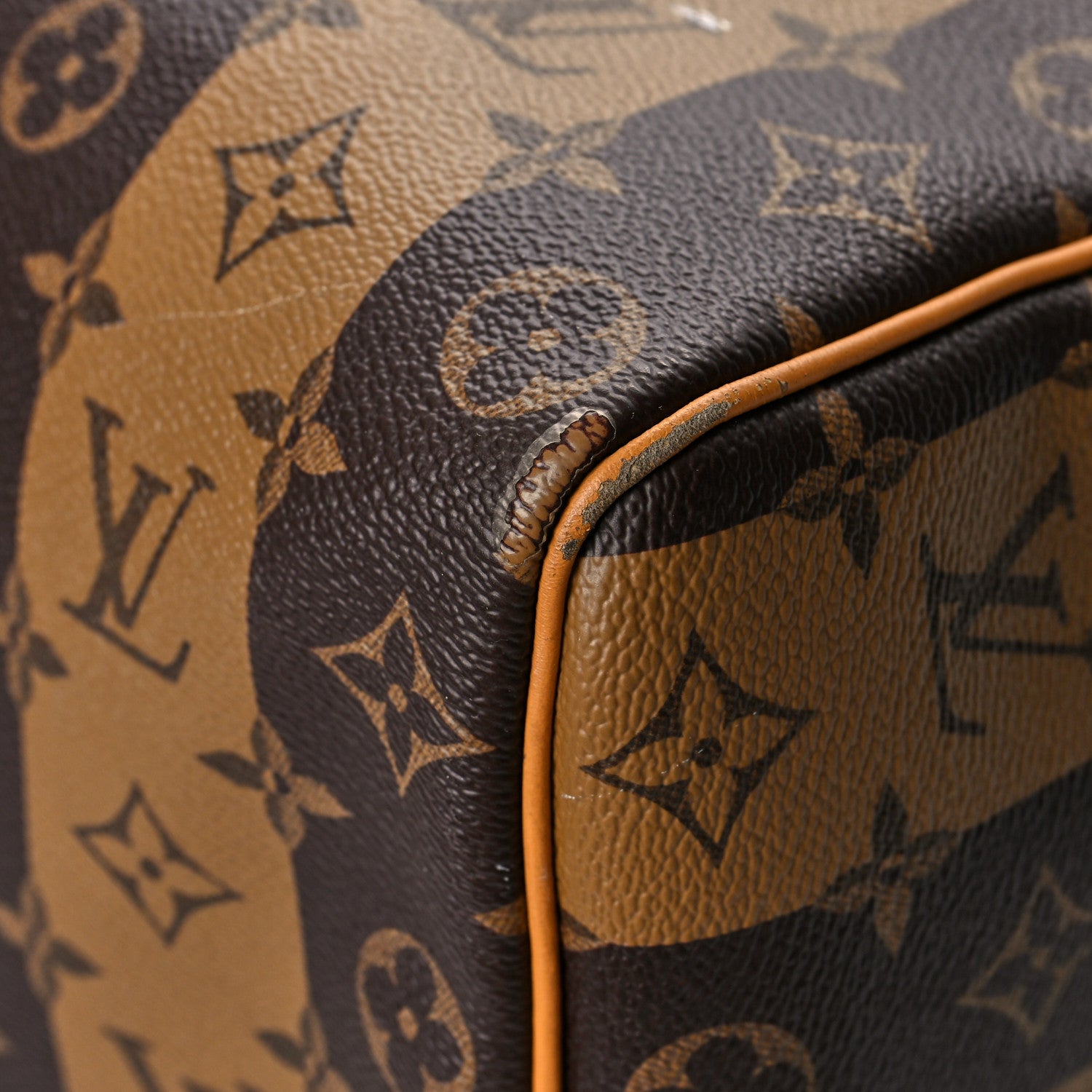 Louis Vuitton X NIGO Reverse Monogram Stripe Keepall Bandouliere 50 Brown 8 of 17