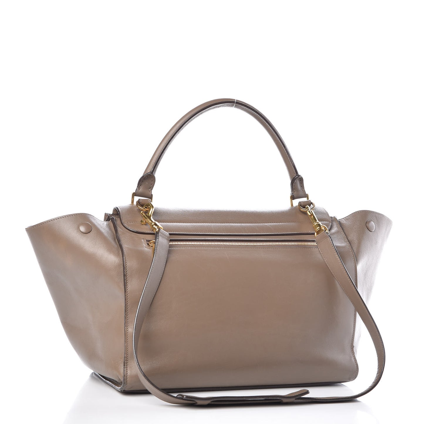 Smooth Calfskin Medium Trapeze Taupe