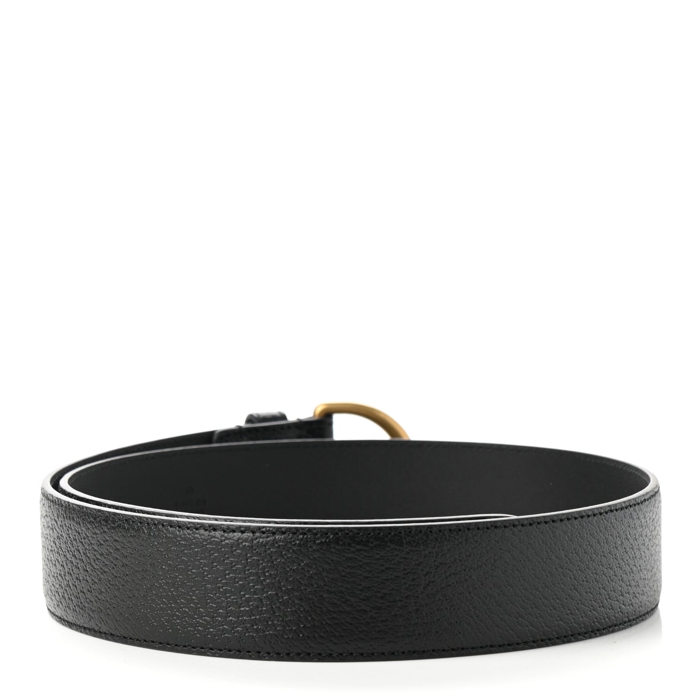 Textured Dollar Calfskin 40mm Belt 85 34 Black