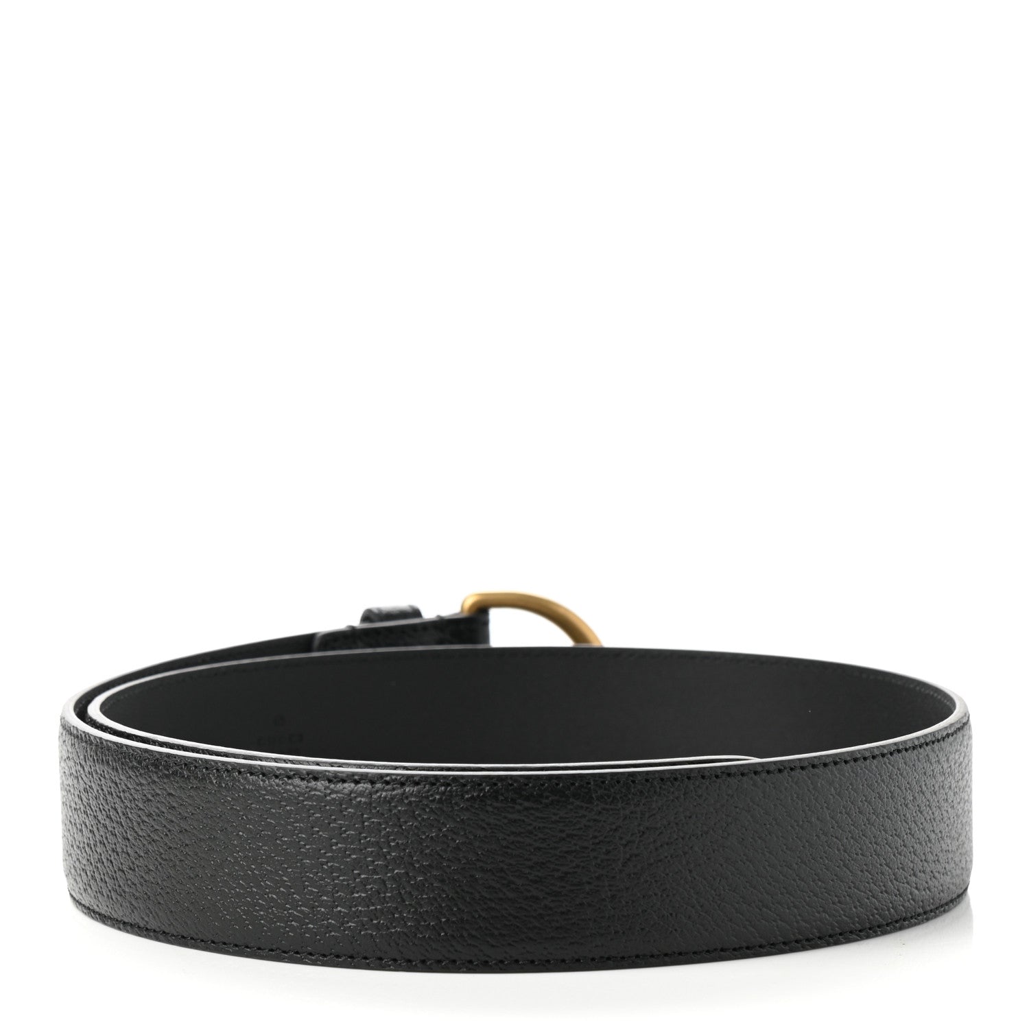 Gucci Textured Dollar Calfskin 40mm Belt 85 34 Black 4 of 6