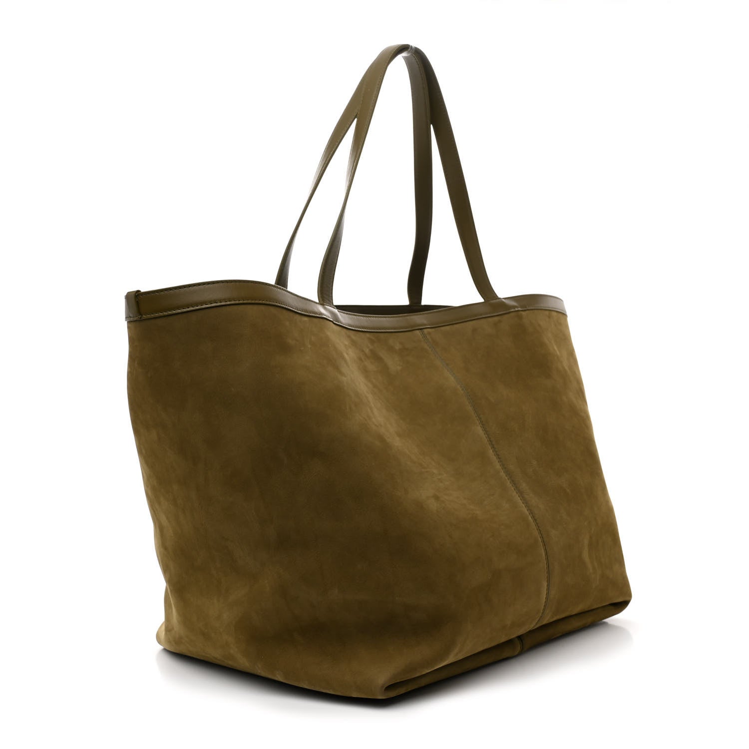 Bottega Veneta Suede Nappa Intrecciato Large Flip Flap Tote Mud 3 of 11