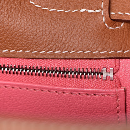 Hermes Evercolor Verso Kelly Retourne 32 Gold Rose Azalee 34 of 41