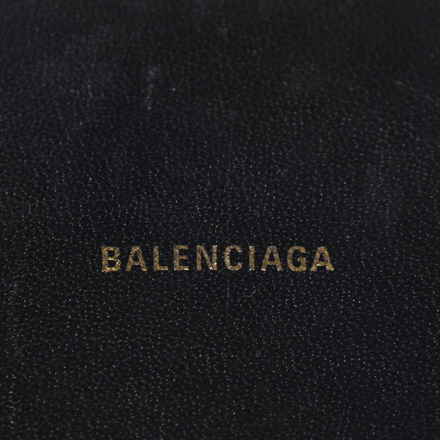 Balenciaga Signature Grained Calfskin Logo XS Ville Camera Bag Black White 6 of 11