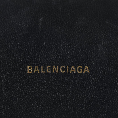 Balenciaga Signature Grained Calfskin Logo XS Ville Camera Bag Black White 6 of 11