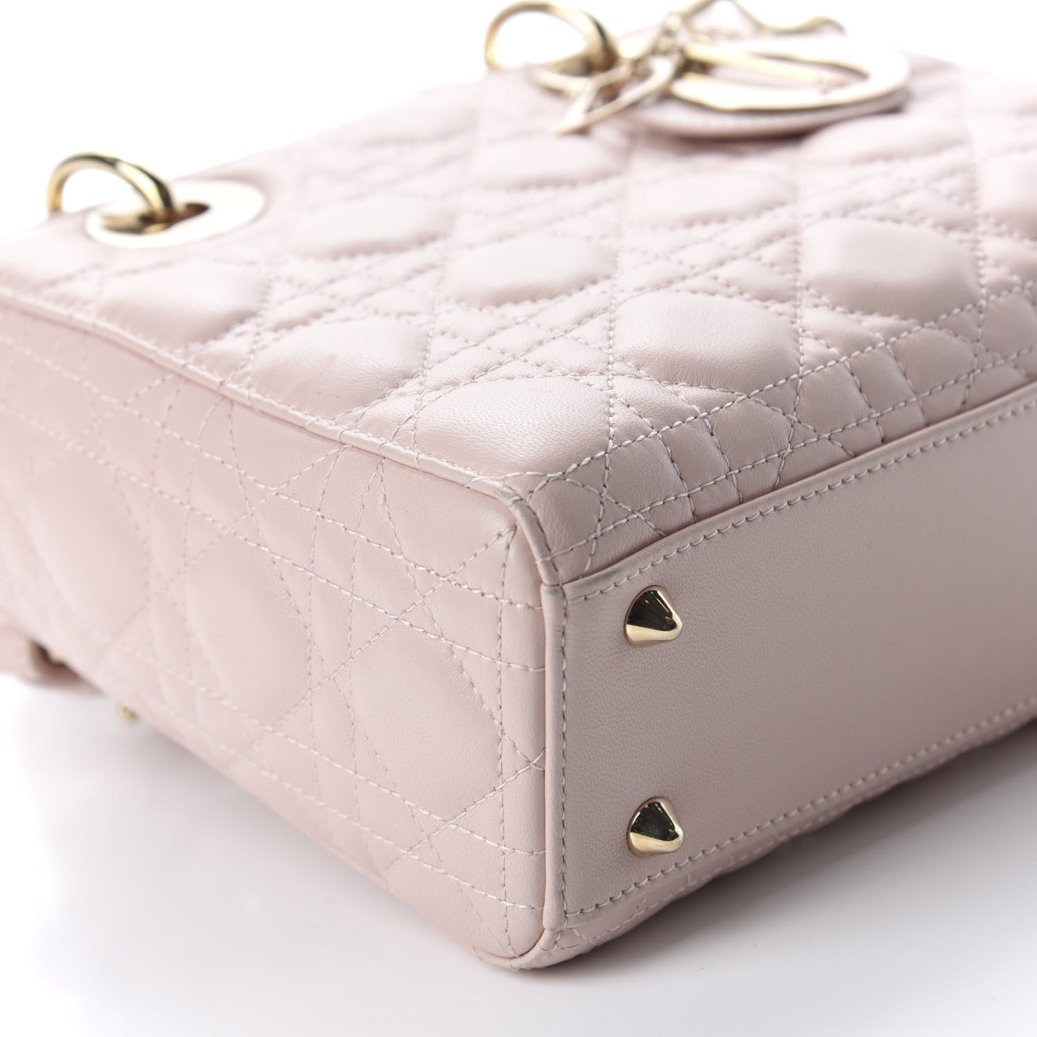 Christian Dior Lambskin Cannage Small Lucky Badges My Lady Dior Pink 6 of 14