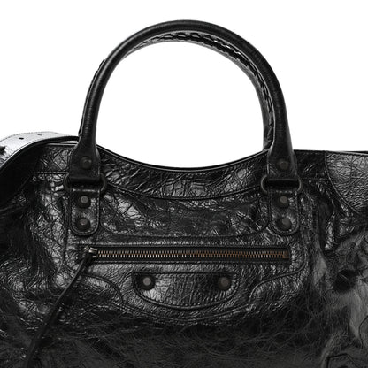 Balenciaga Agneau Arena Classic Hardware Medium Le City Black 8 of 10