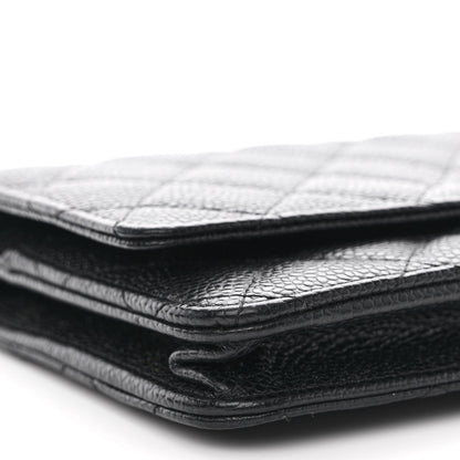 Chanel Caviar Quilted Wallet on Chain WOC Black 10 of 13