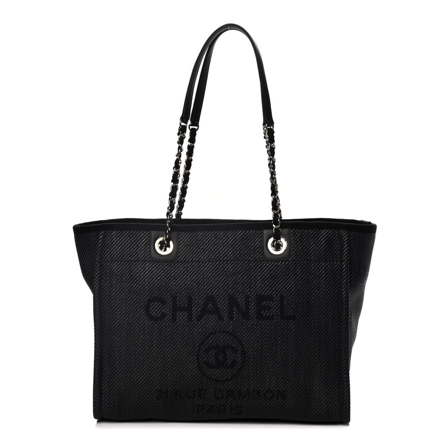 Mixed Fibers Small Deauville Tote Black