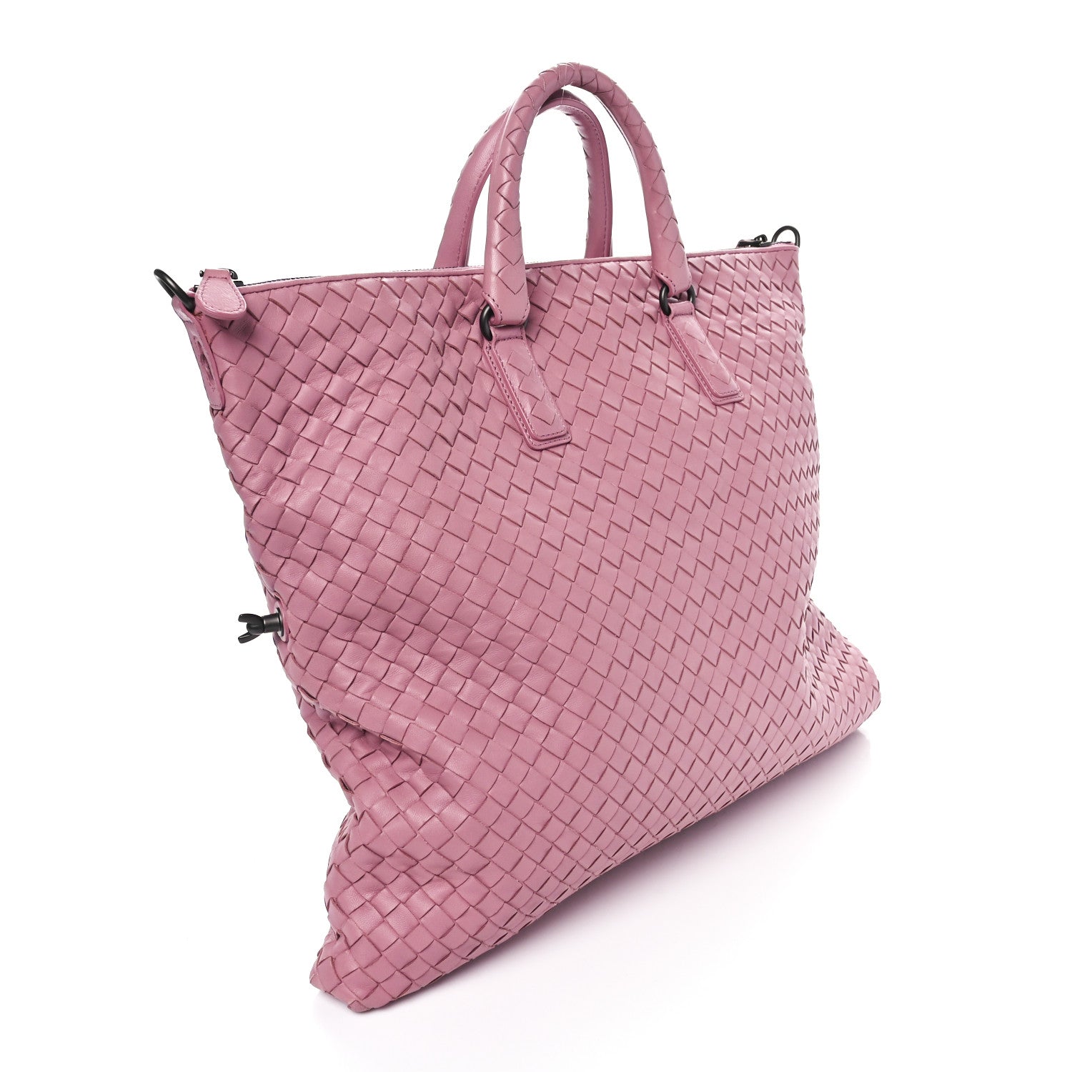 Bottega Veneta Nappa Intrecciato Maxi Convertible Tote Violet 2 of 10
