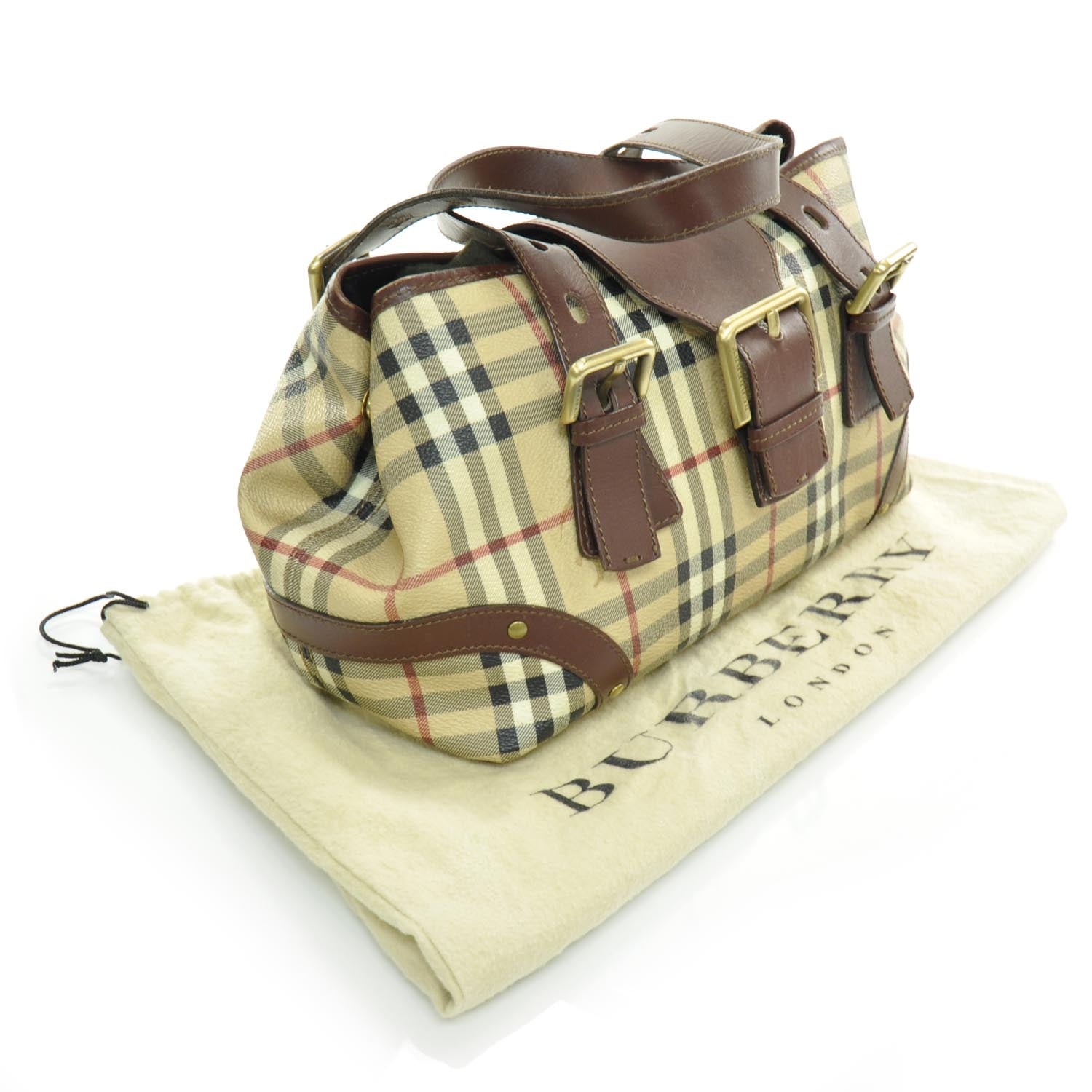 Burberry Haymarket Check Satchel 3 of 9