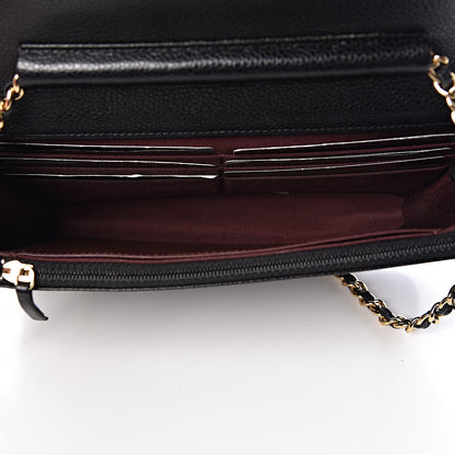 Chanel Caviar Quilted Wallet On Chain WOC Black 5 of 15