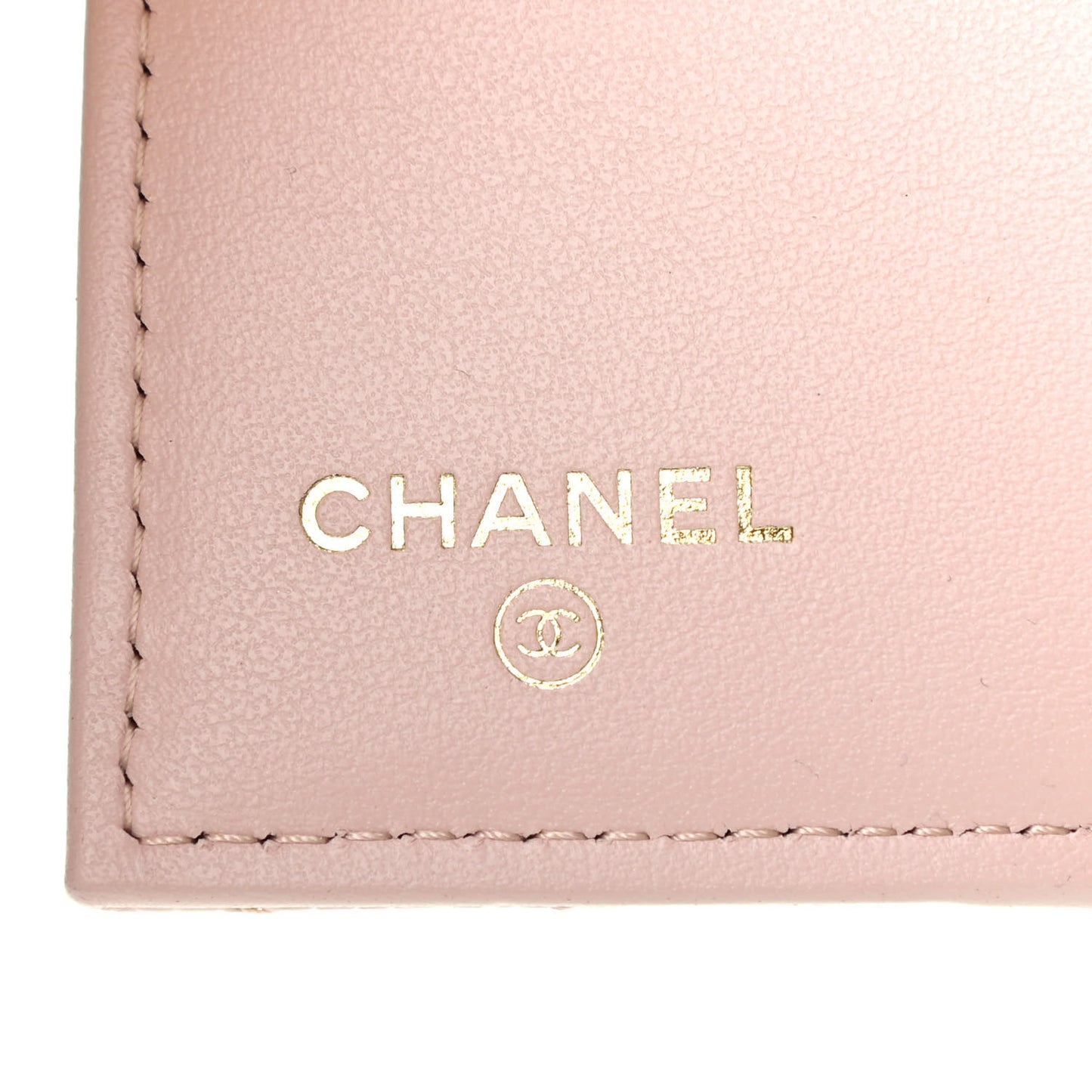 Caviar Quilted Double Flap Wallet Light Pink