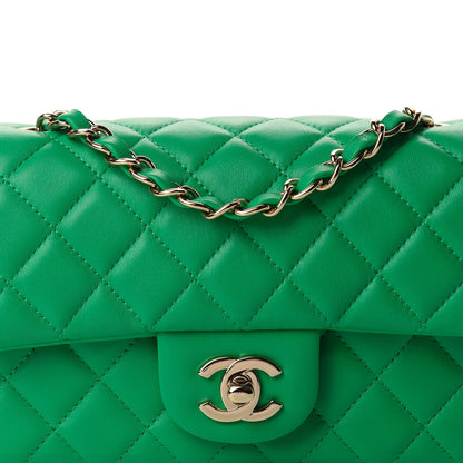 Chanel Lambskin Quilted Mini Rectangular Flap Green 10 of 10