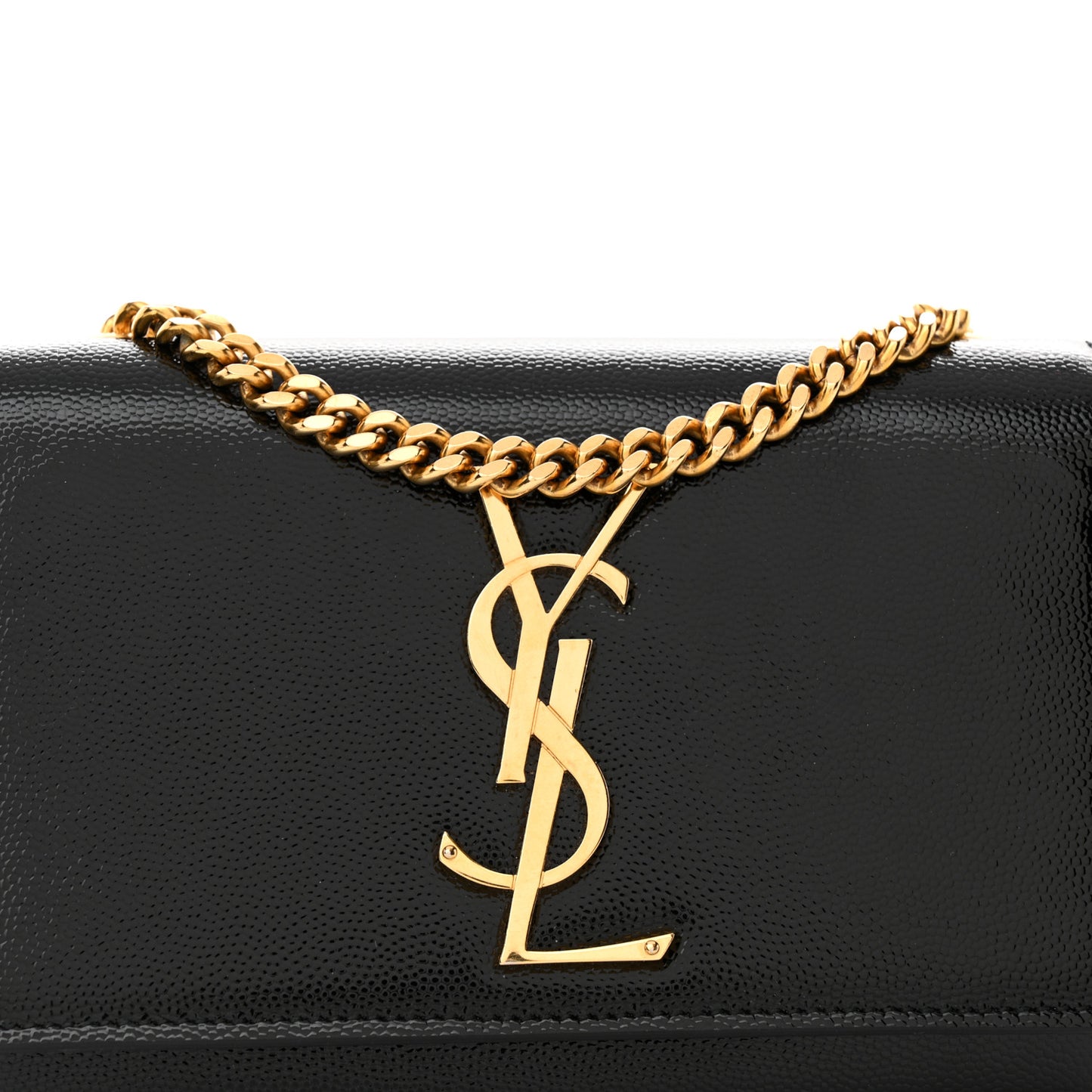 Grain De Poudre Small Monogram Kate Satchel Black