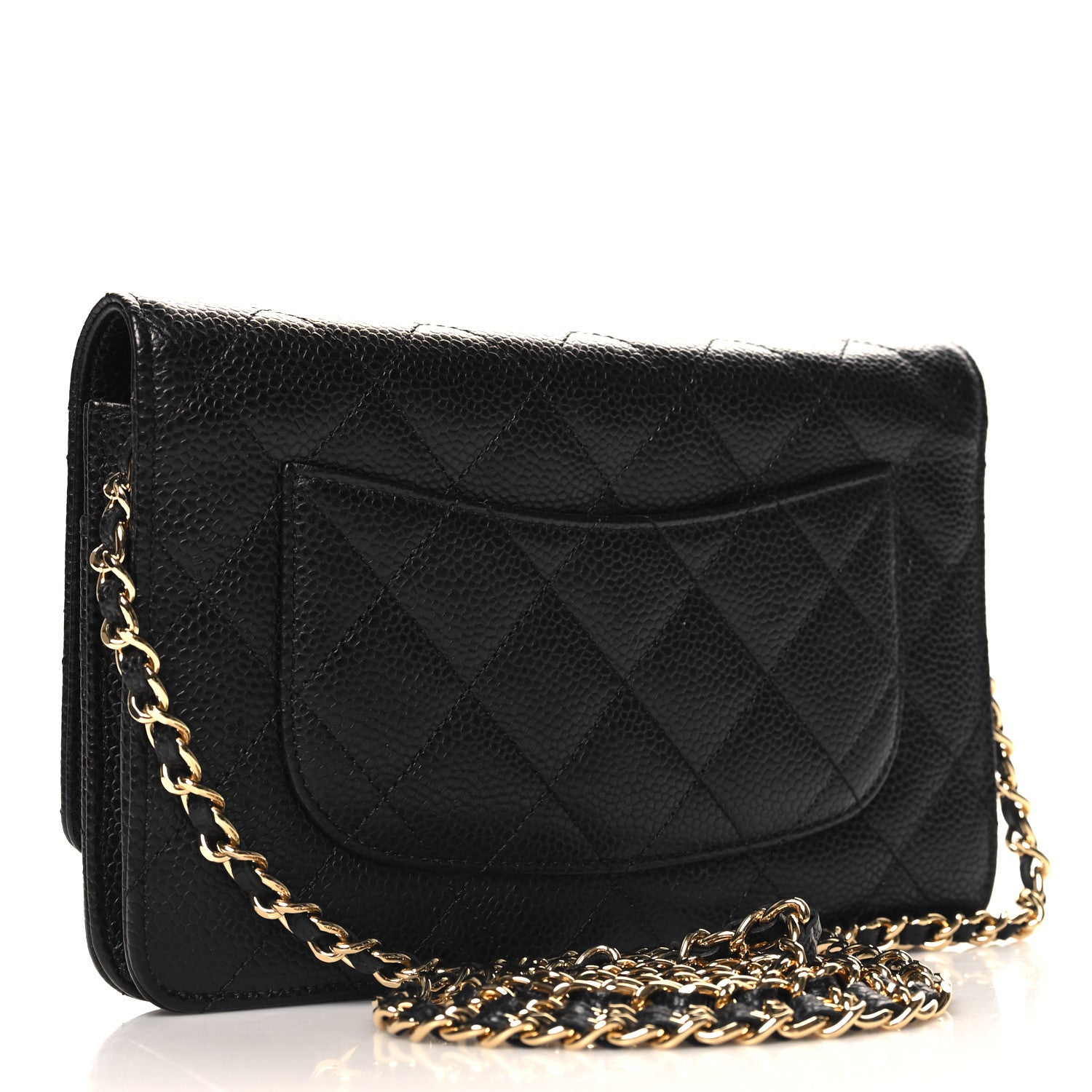 Chanel Caviar Quilted Wallet on Chain WOC Black 3 of 13