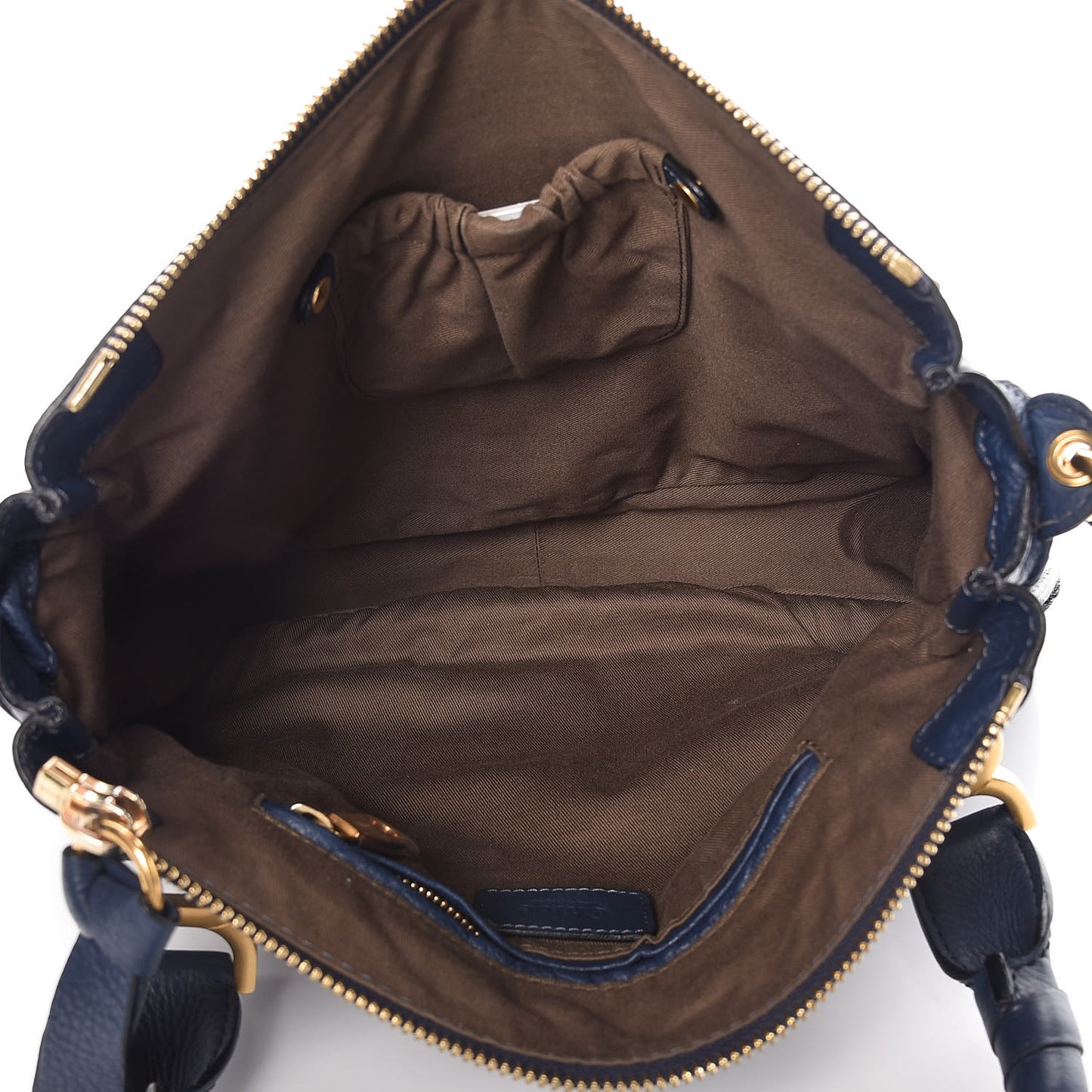 Calfskin Medium Marcie Satchel Royal Navy