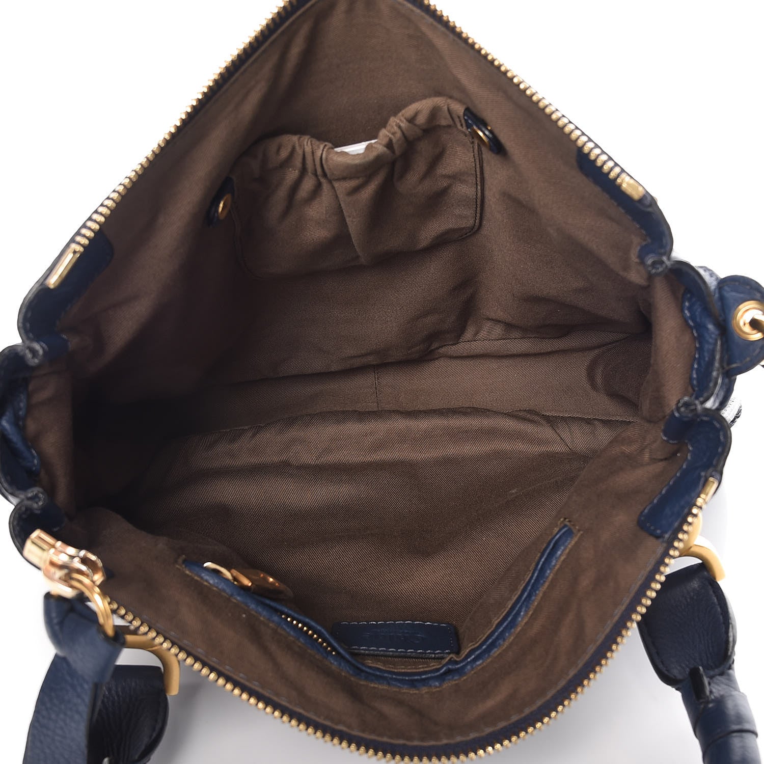 Chloe Calfskin Medium Marcie Satchel Royal Navy 6 of 11