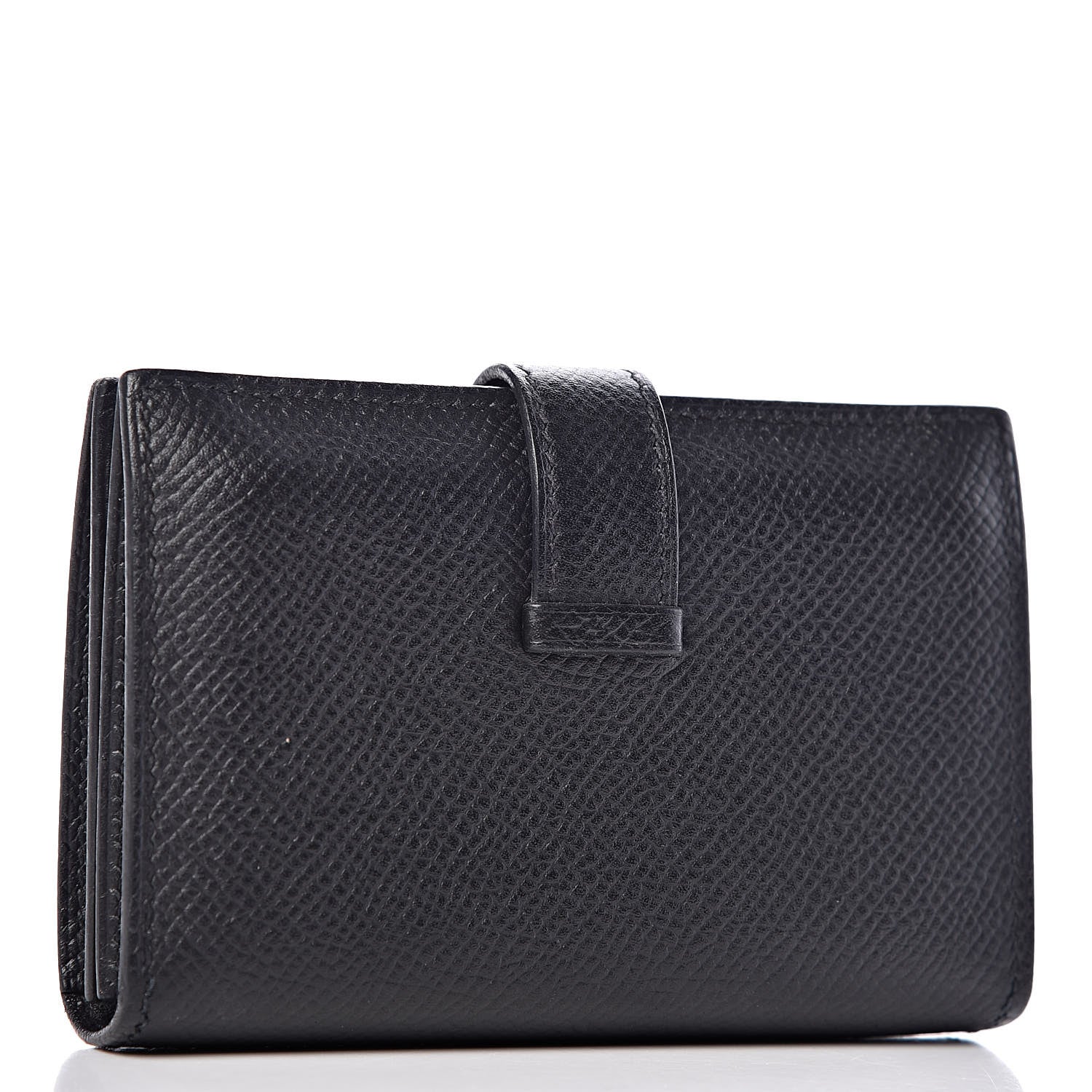Hermes Epsom Bearn Card Holder Wallet Black 3 of 8