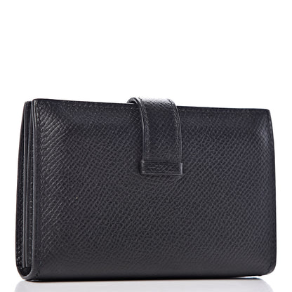 Hermes Epsom Bearn Card Holder Wallet Black 3 of 8
