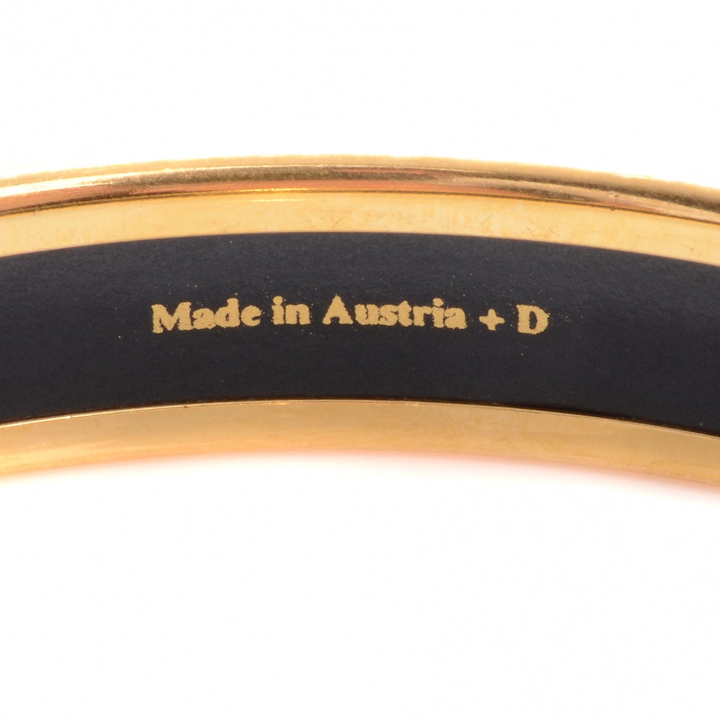 Enamel Narrow Caleche Bracelet Navy 65