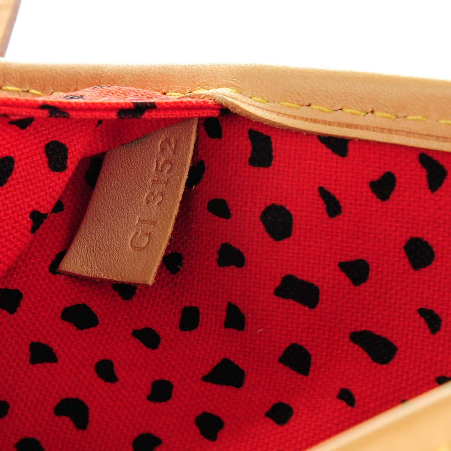 Monogram Kusama Waves Neverfull MM Red
