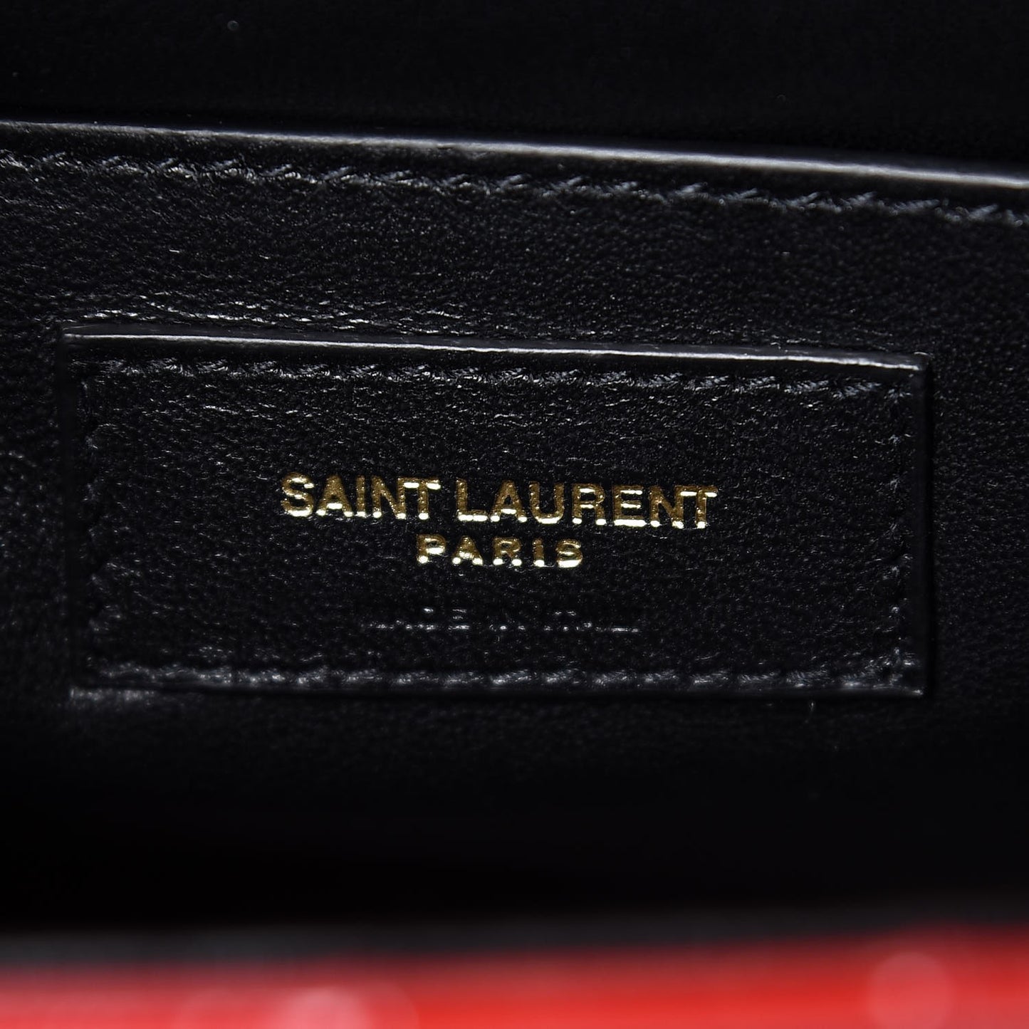 Patent Matelasse Monogram Large Vicky Chain Bag Rouge Eros