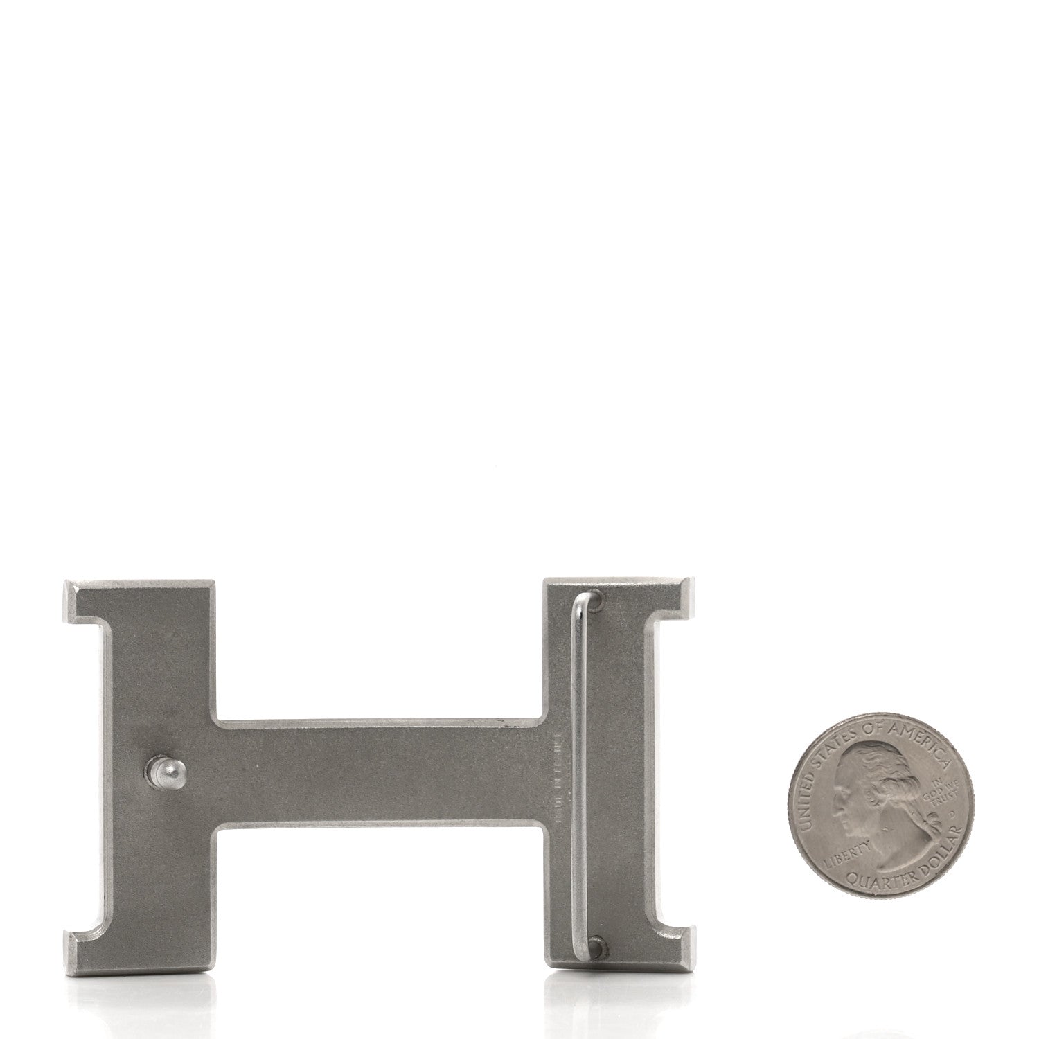 Hermes Brushed Palladium 42mm Constance 2 Belt Buckle 2 of 5